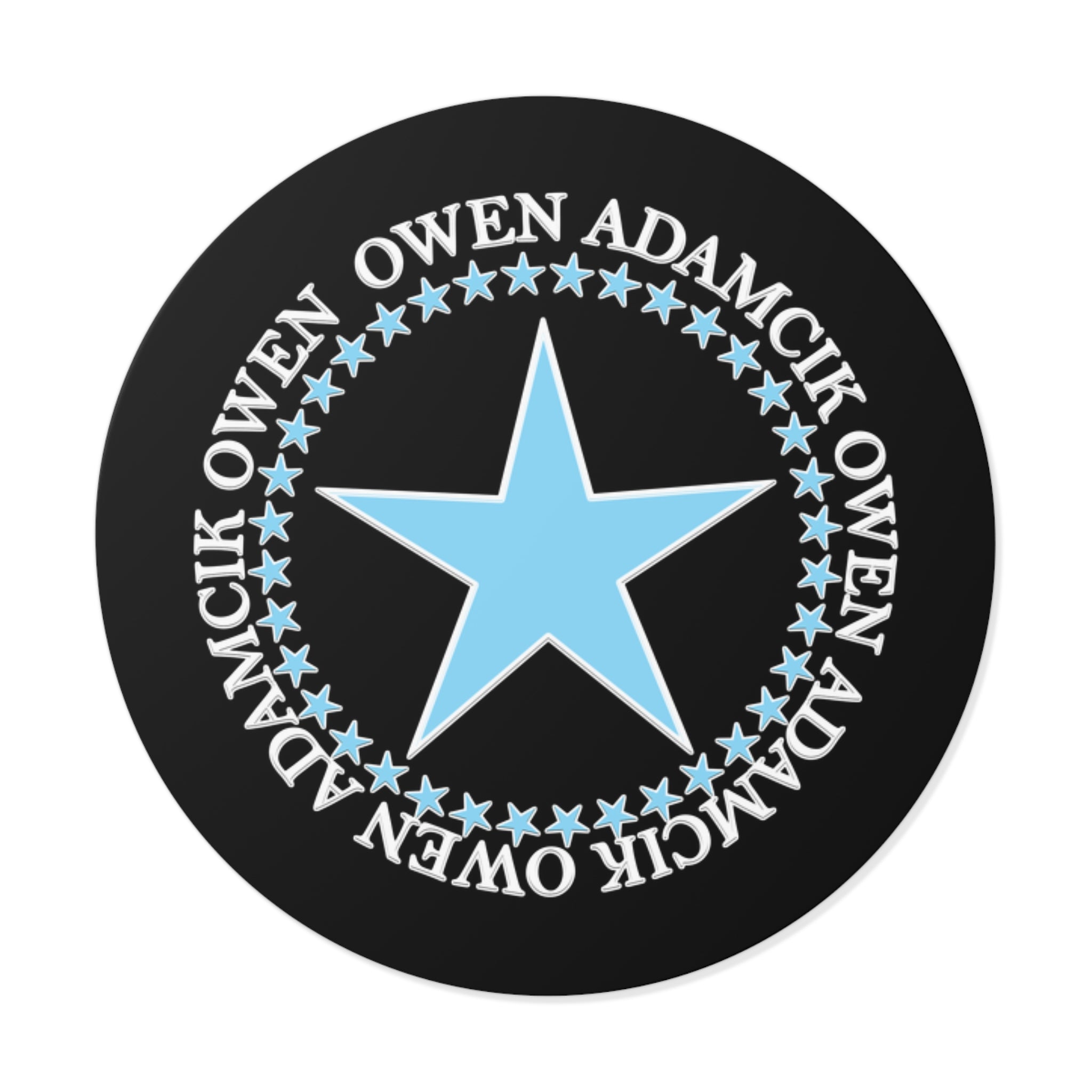 Owen Adamcik Round Sticker